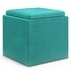 preview thumbnail 45 of 92, WYNDENHALL Townsend 17 inch Wide Contemporary Square Storage Ottoman