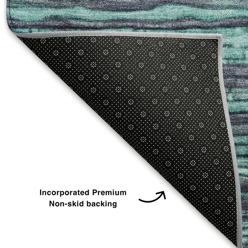 Premium Washable Super Soft Casual Stripes Mayfield Rug