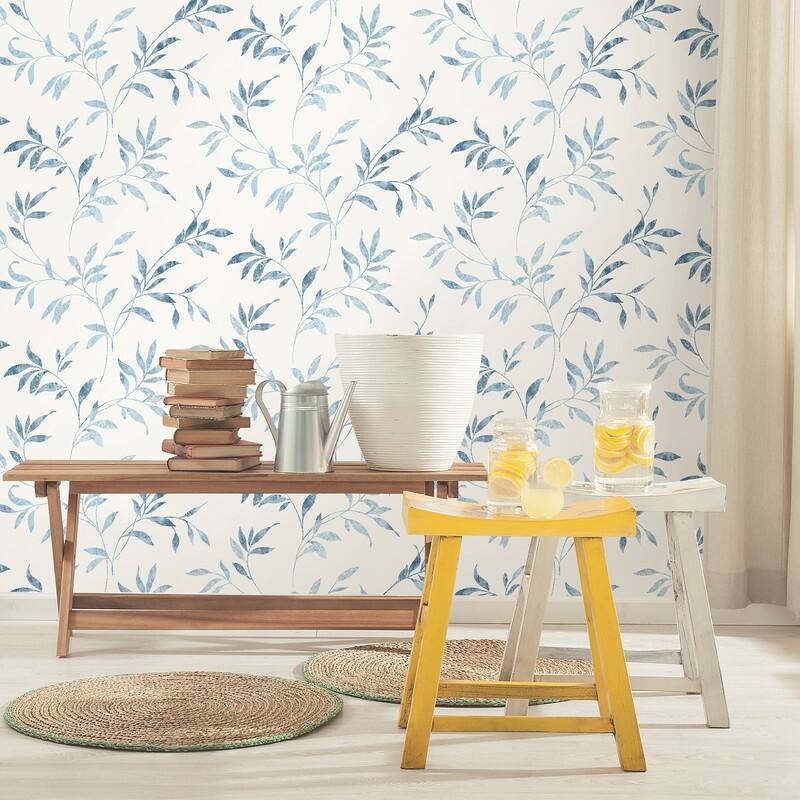Chesapeake Sanibel Light Blue Trail Wallpaper - 20.5in x 396in x 0.025in