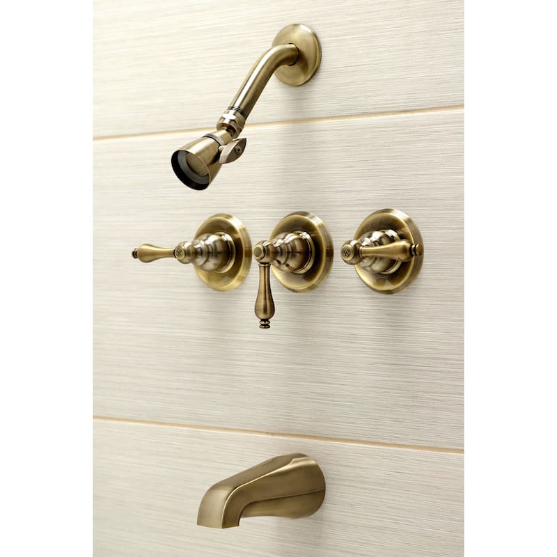 Magellan Three-Handle Tub and Shower Faucet