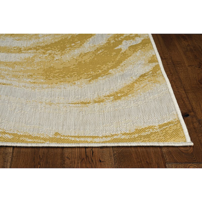 Bovence Global Wave Modern Indoor/ Outdoor Area Rug by Havenside Home