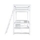 preview thumbnail 15 of 32, Minimalist Modern Style Twin Size Loft Bed with Sloping Ladder,U-shaped Desk and Storage Shelves Under-Bed,Sturdy Wood Frame