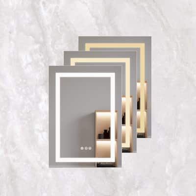 26x20 inch Bathroom Medicine Cabinet with LED Mirror