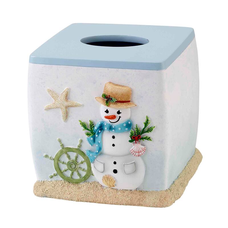Avanti Linens Coastal Snowman Tissue Cover - Multicolor - Tissue Cover