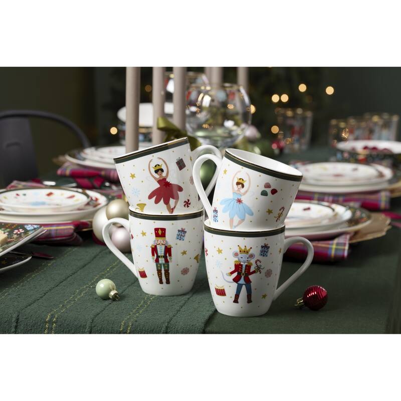 Lenox Nutcracker Ballet Mugs, Set of 4