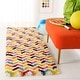 preview thumbnail 2 of 11, SAFAVIEH Kids Veniamina Chevron Shag Area Rug 2'3" x 7' Runner - Ivory/Multi