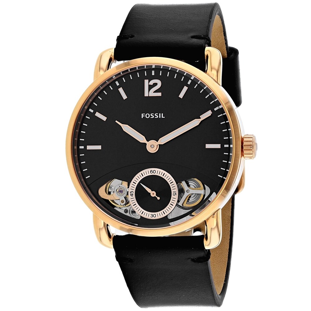 Shop Fossil Men S Commuter Twist Black Dial Watch Me1168