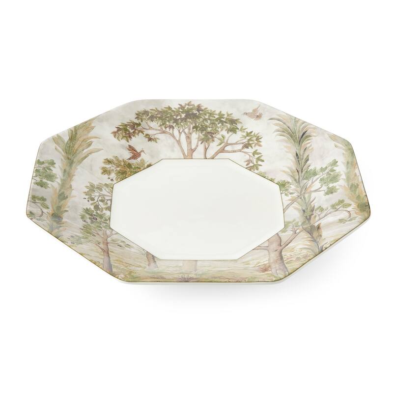Kit Kemp for Spode Tall Trees Octagonal Platter - 14 Inch