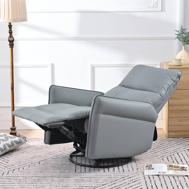 Rocking Recliner Chair,360 Degree Swivel Nursery Rocking Chair,Glider Chair,Modern Small Rocking Swivel Recliner Chair