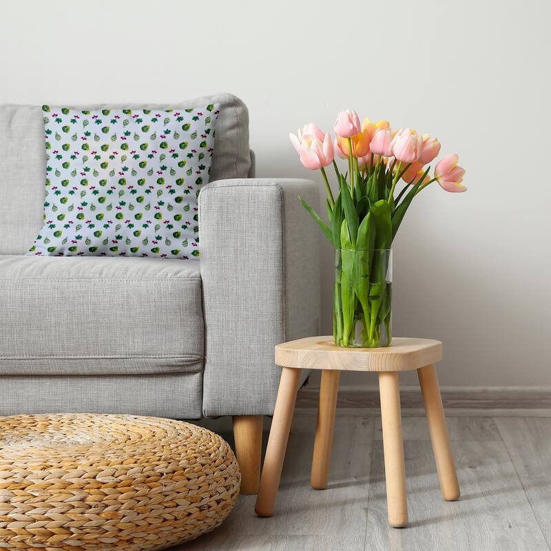 Three Veggies Pattern Decorative Throw Pillow