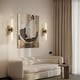 preview thumbnail 39 of 96, KAYLA Modern Glass Wall Sconces, Indoor Wall Lighting Wall Light Fixtures, Vanity Light with Glass Shade(2-Sets)