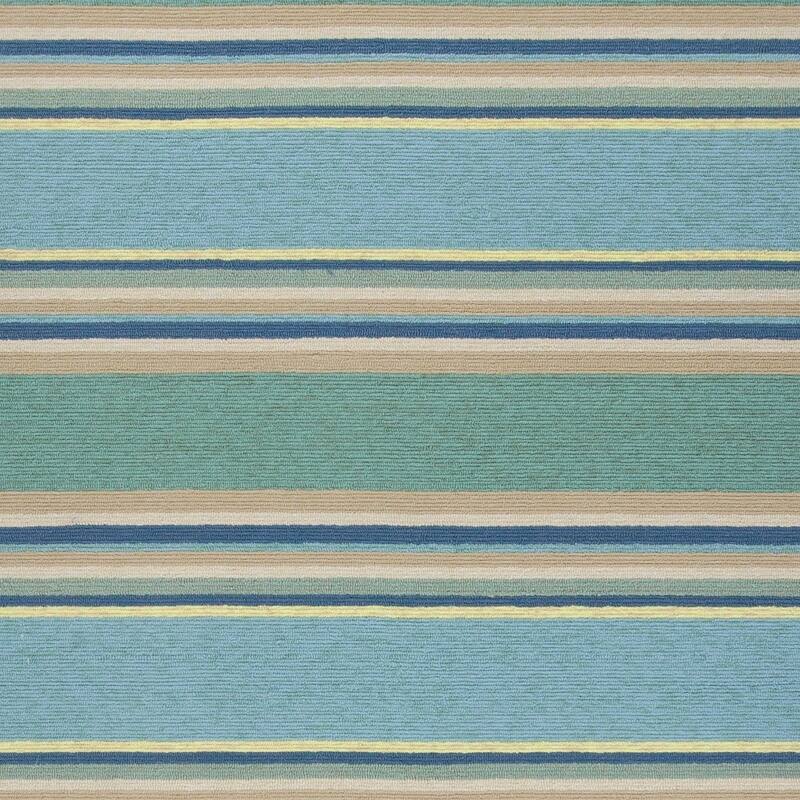 Safi Stripe Weather Resistant Current & Stylish Hand-Woven Outdoor Rug