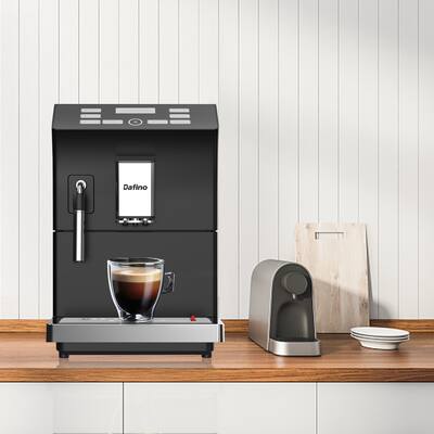 Fully Automatic Espresso Machine With Milk Frother Black