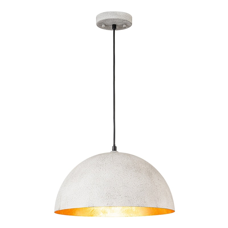 Industrial Oversized Metal Dome Pendant Light - Modern Farmhouse