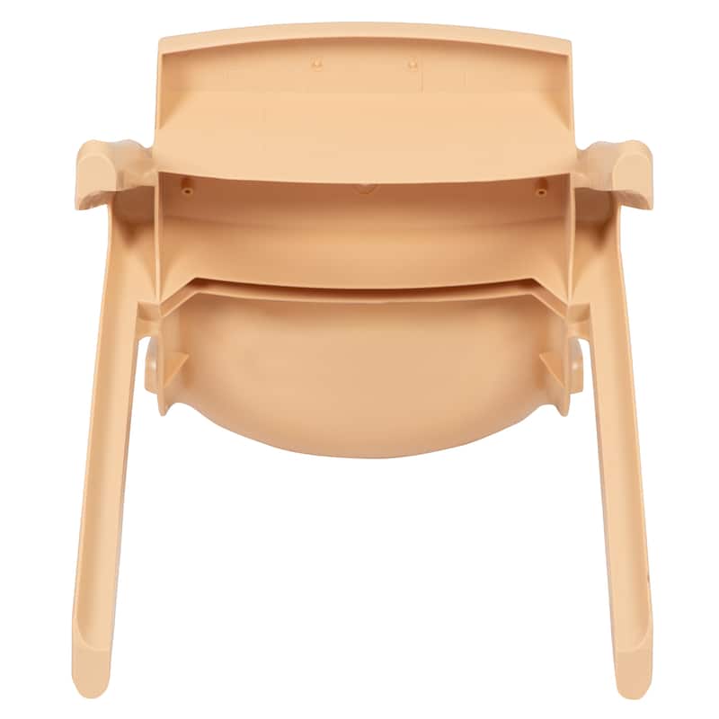 10PK Plastic Stackable Preschool Chair, 10.5" Seat Height - 14"D x 12.5"W x 20"H