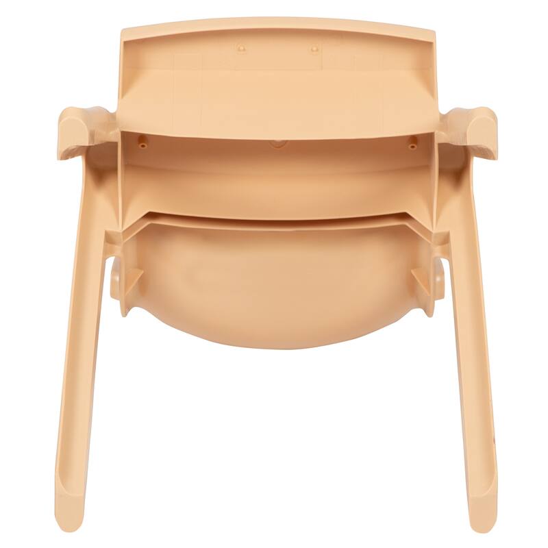 2 Pack Plastic Stackable School Chair with 12"H Seat, Preschool Seating