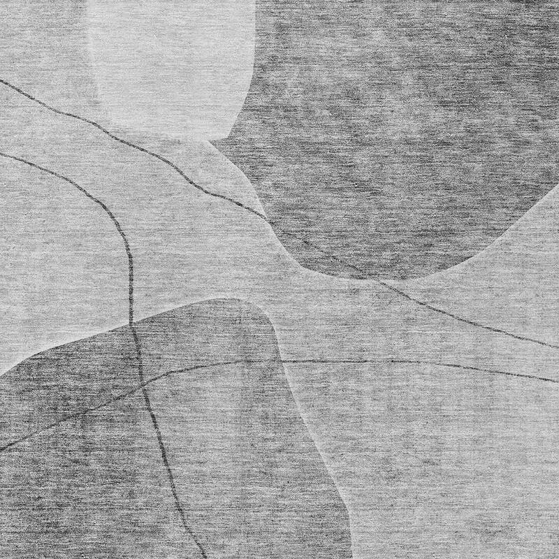 HomeRoots Abstract Transitional Rectangle Outdoor Rug