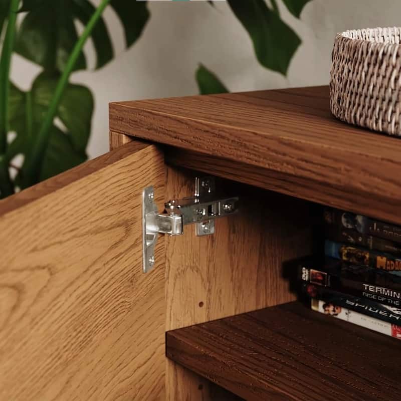 Studio London Oak Wood Zahra TV Stand for Wooden Entertainment Center