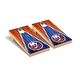 preview thumbnail 1 of 3, New York Islanders NHL Triangle Cornhole Board Set Include Carrying Case