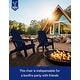 preview thumbnail 79 of 78, WINSOON All Weather HIPS Folding Adirondack Chair with Ottoman, 5-Gear Adjustable Backrest and Retractable Ottoman Set of 4