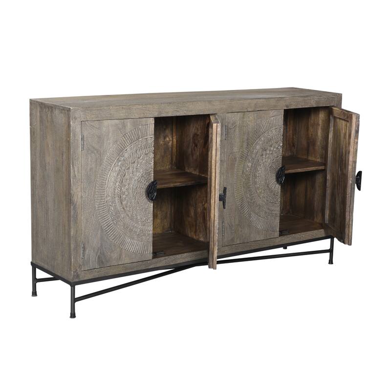 Ashford Carved Wood Sideboard