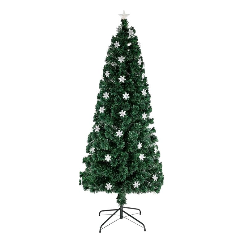 6/7FT Colorful Snowflake Light Artificial Christmas Tree 290 Branches