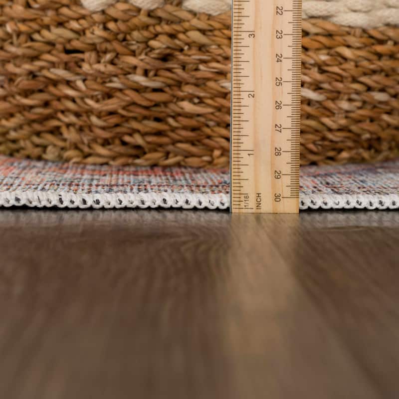 Hauteloom Georgia Machine Washable Persian Oriental Traditional Area Rug