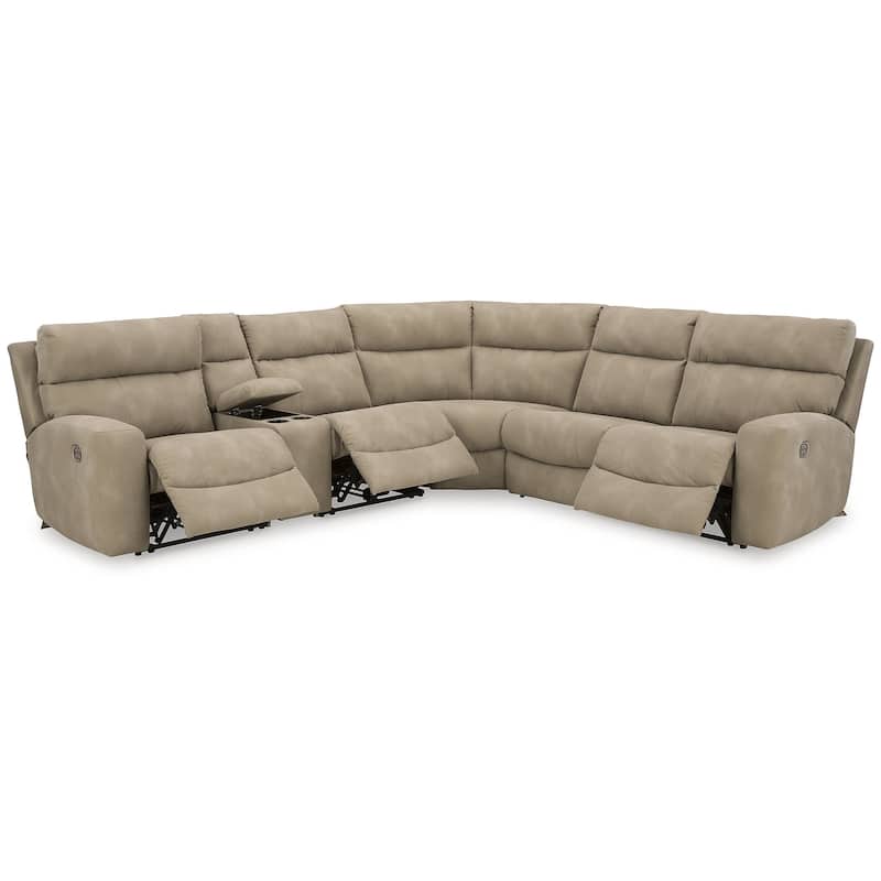 Signature Design by Ashley Next-Gen DuraPella 6-Piece Power Reclining Sectional - 119.5"W x 104.5"D x 42"H
