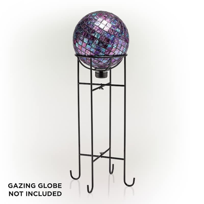 24-inch Black Metal Gazing Globe Stand