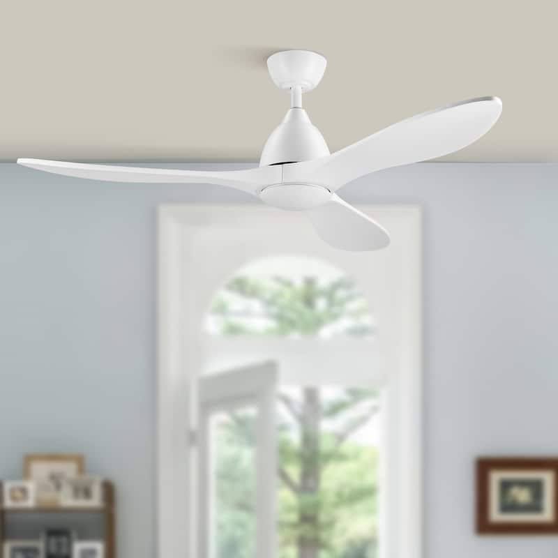 CO-Z Mid-century Modern 3 - Blade Smart LED Ceiling Fan with Dimmable Light and Remote