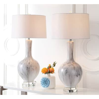 SAFAVIEH Lighting 34-inch Griffith LED Table Lamp (Set of 2) - 16" x 16" x 33.75"