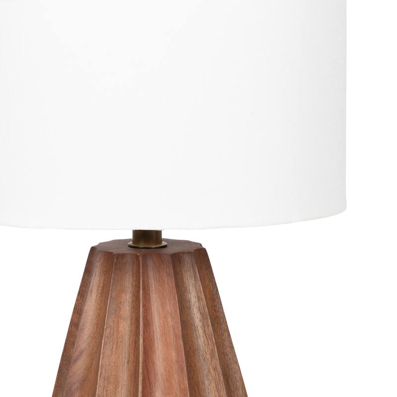 Kate and Laurel Ciji Scalloped Table Lamp - 8x8x17
