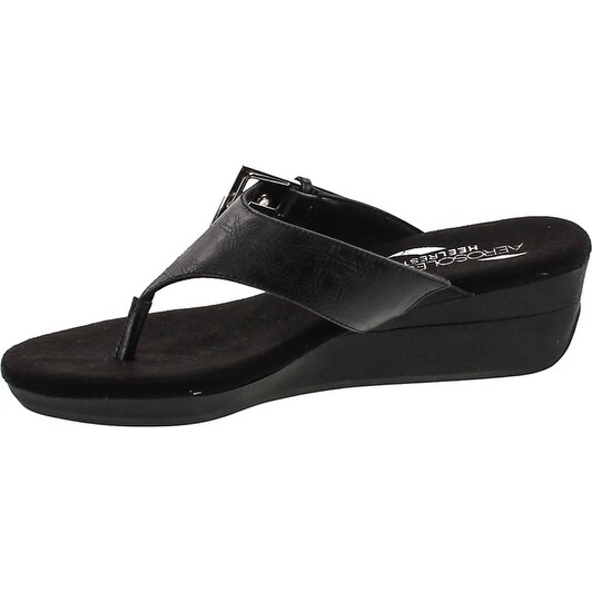 aerosoles flower wedge sandal