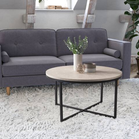 CorLiving Ayla Grey Marbled Effect Coffee Table