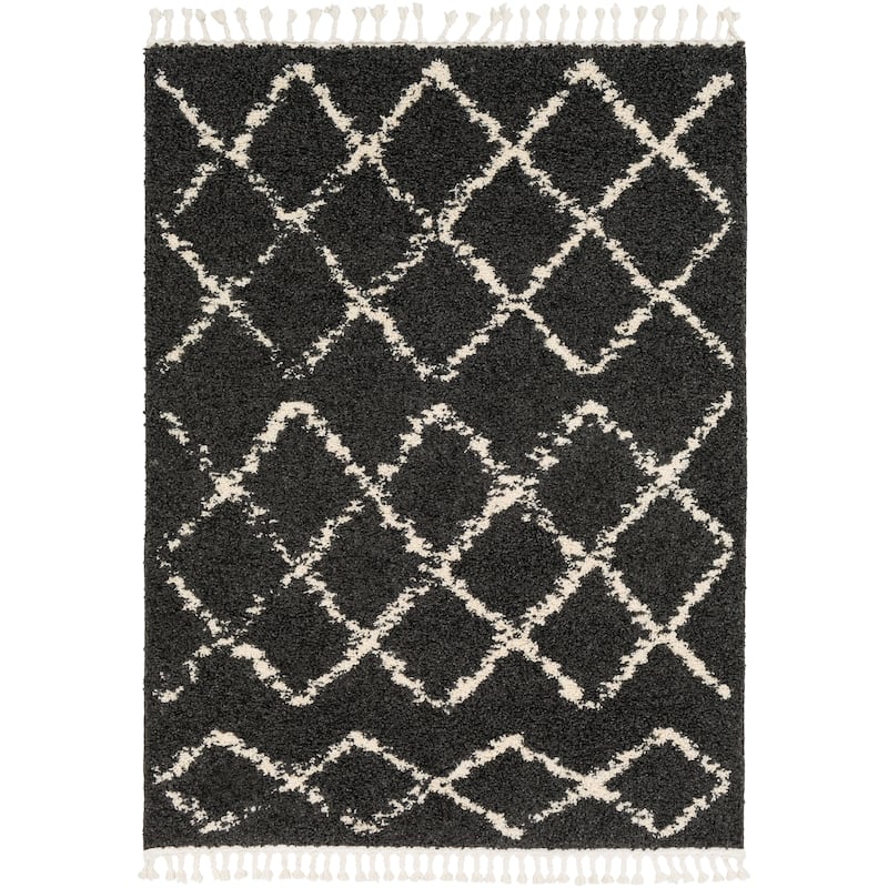Livabliss Stevie Bohemian Patterned Shag Area Rug