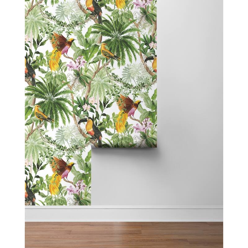 Harry & Grace Tropical Bird Peel and Stick Wallpaper