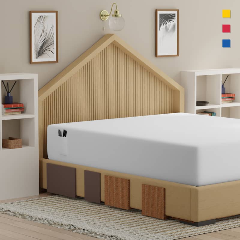 Color Sense 100% Cotton Percale Cool & Crisp 2-Piece Fitted Sheet Set