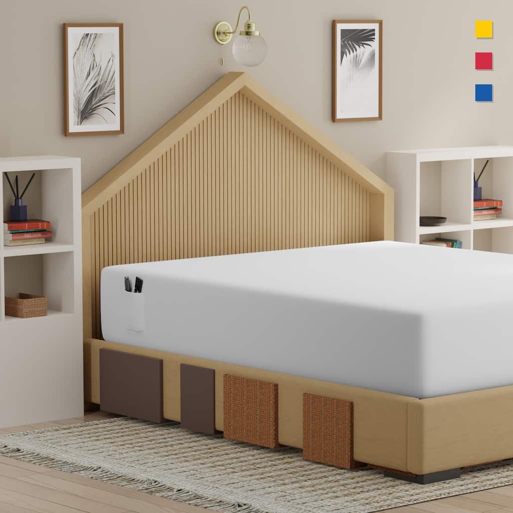 Color Sense 100% Cotton Percale Cool & Crisp 2-Piece Fitted Sheet Set