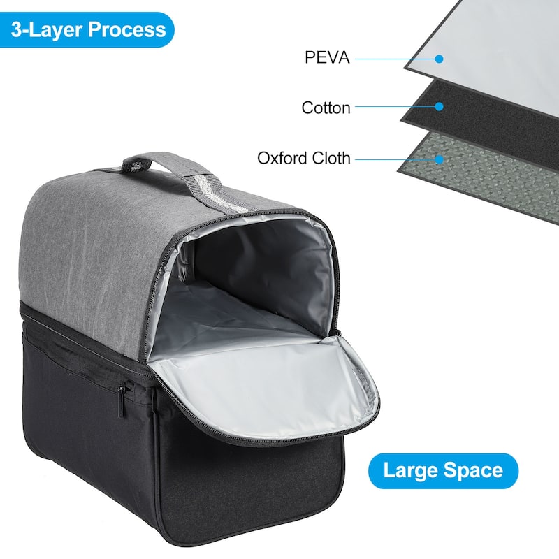 Insulated Lunch Bag, Lunch Tote Bag, 10.63"x7.09"x9.84"