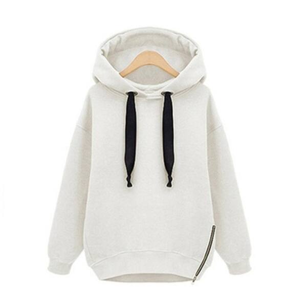 Shop Women Oversized Hoodies Long Sweatshirt Side Zip Jacket Coat Tops Plus Casual Sweatshirts Overstock 25895443