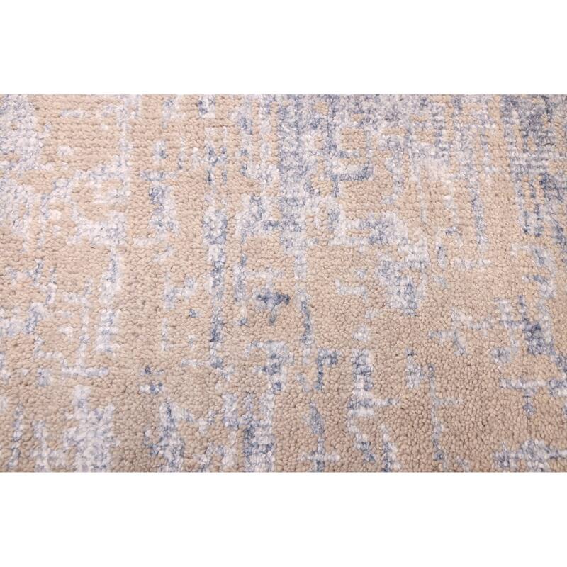 ECARPETGALLERY Hand-knotted Elysian Taupe Silk, Wool Rug - 8'2 x 11'7
