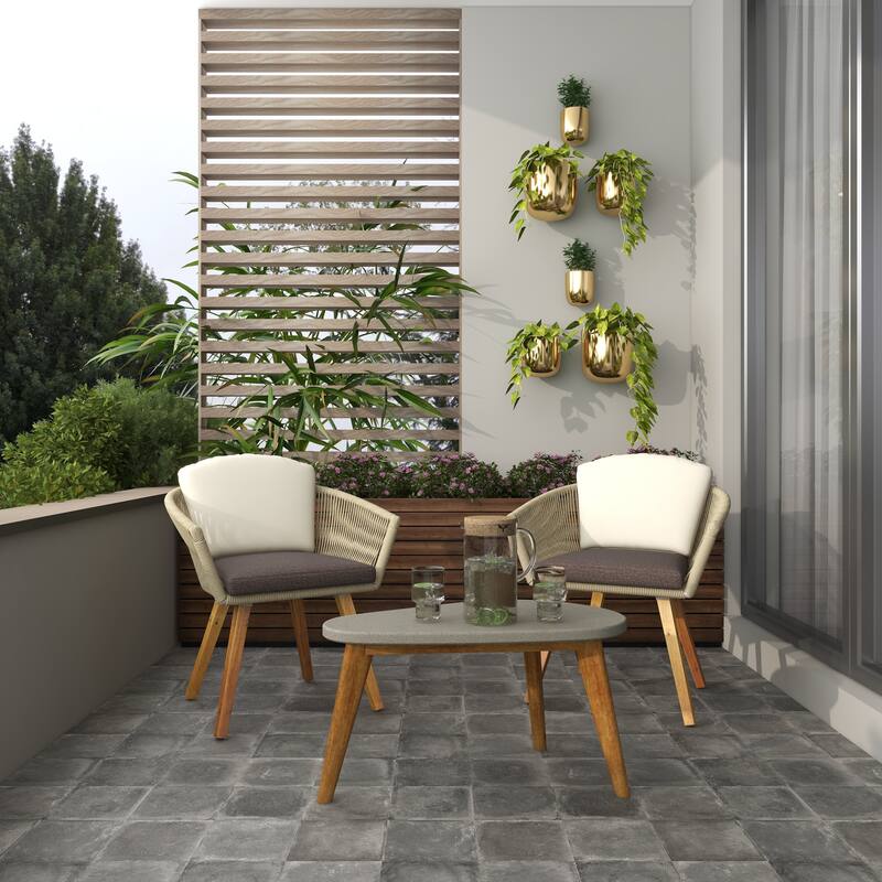 Gold, Black, Silver or White Metal Indoor Outdoor Floating Wall Planter (Set of 3) - S/3 9", 7", 6"H