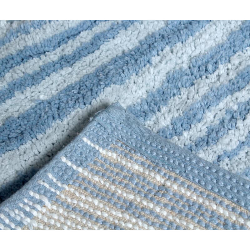 Gradiation Collection Absorbent Cotton Machine Washable Bath Rug