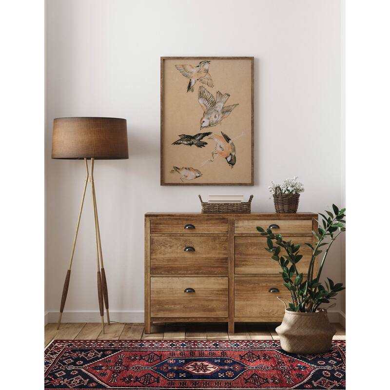 ECARPETGALLERY Hand-knotted Andelz Red Wool Rug - 3'7 x 6'9