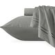 preview thumbnail 11 of 52, CHUN YI Cotton Tencel Bedding Set Fitted Sheet Flat Sheet Pillowcases Light Grey - California King