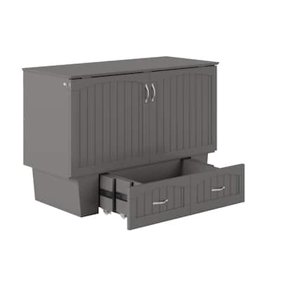 Murphy Bed Chest - Storage Drawer & USB Charger - Space Saving Furniture