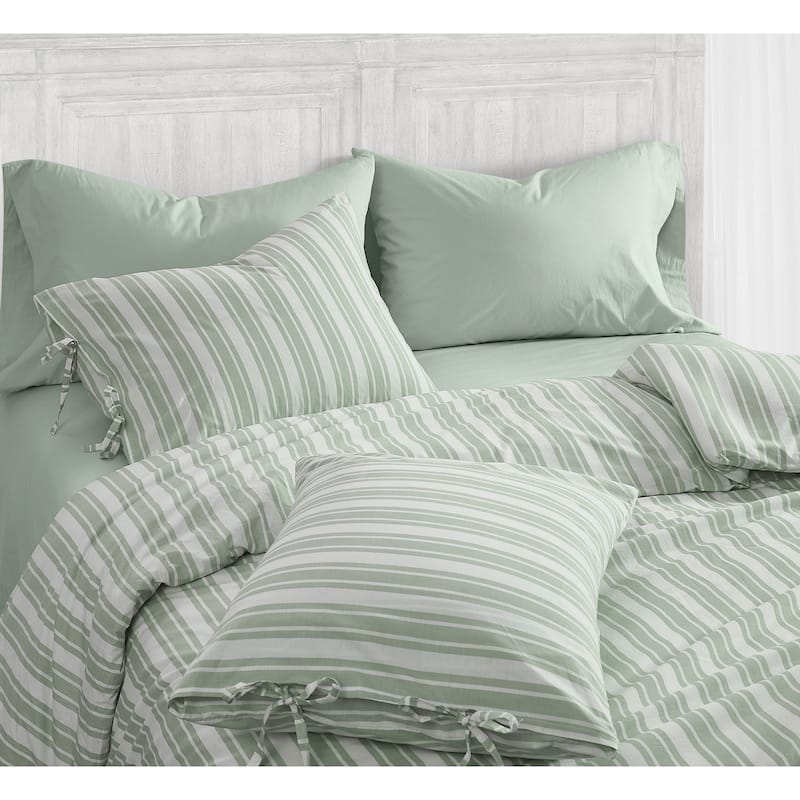 The Farmhouse by Rachel Ashwell Wide Ticking Stripe 3 Piece Duvet Cover Set