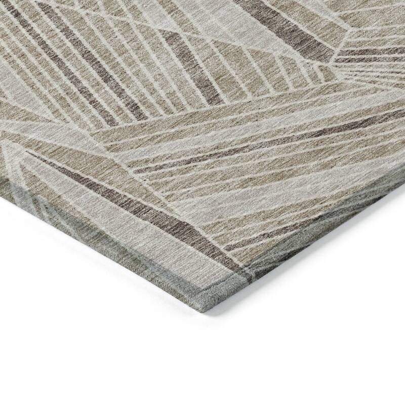 HomeRoots Geometric Transitional Rectangle Outdoor Rug