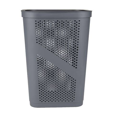 Mind Reader 60 Liter Plastic Laundry Hamper with Lid