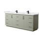 Option Light Green / White Cultured Marble Top / Matte